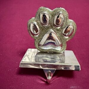 Silver and Glitter Paw Hook